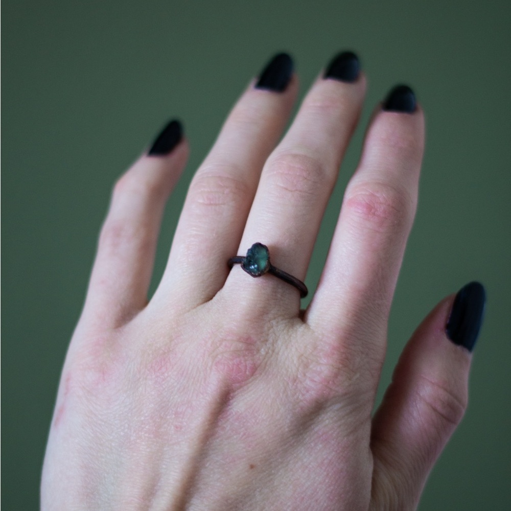 Raw Stone Ring Set - Picture 3 of 3